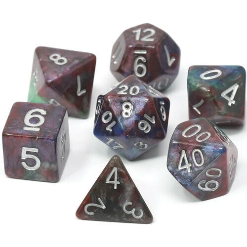 7-Die RPG Dice Set: Tropical Storm