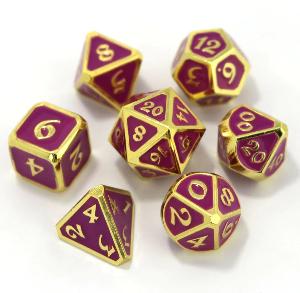 Neon Nightlife Metal Dice Set