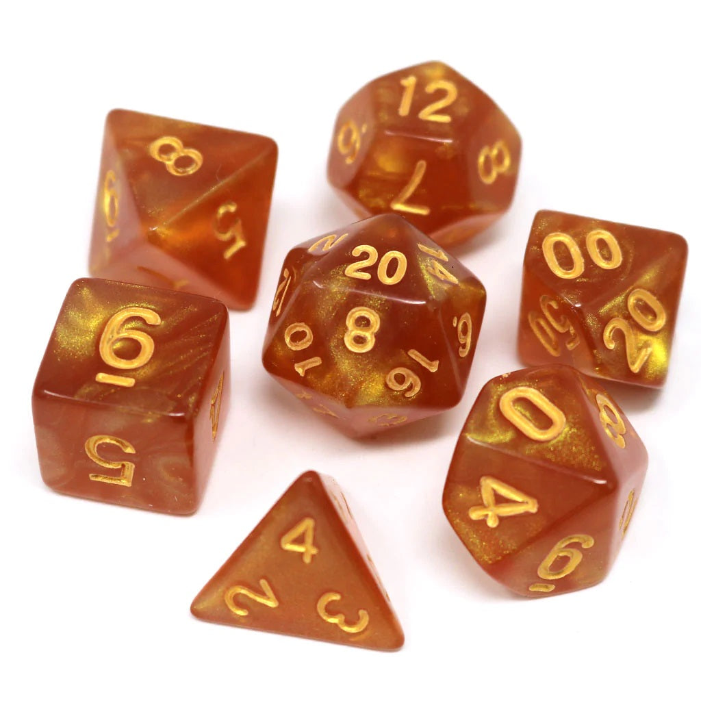 7-Die RPG Dice Set: Summer Solstice