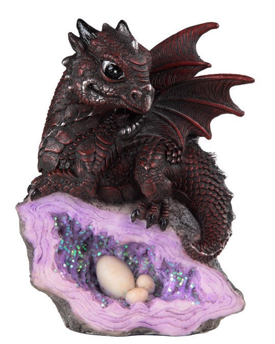 Baby Red Dragon Geode -- DragonSpace