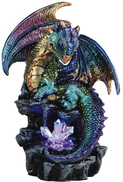 Peacock Dragon & LED Crystals