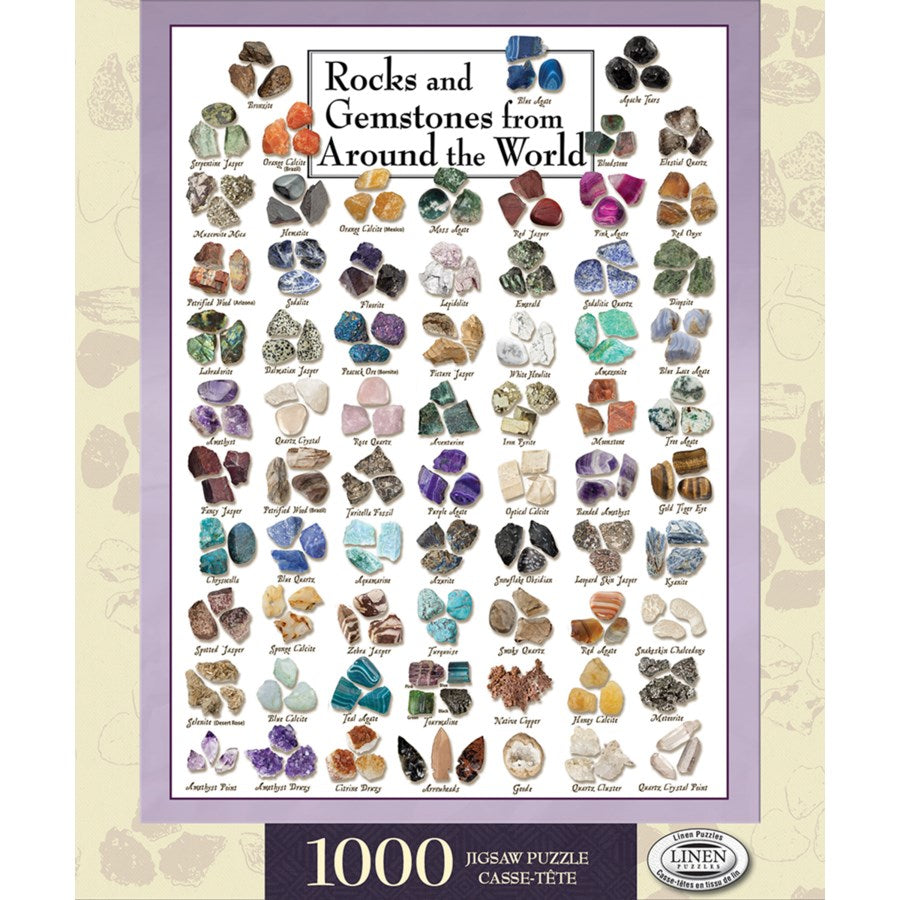 Rocks and Gemstone from Around the World Puzzle (1000 Pieces)