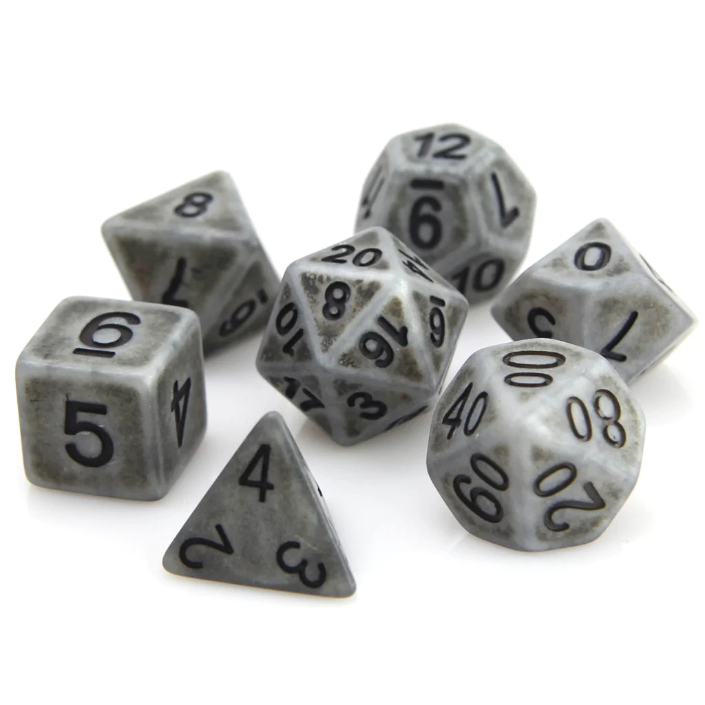 7-Die RPG Dice Set: Stone Ancient