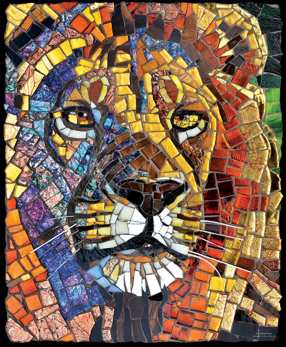 Stained Glass Lion Puzzle (1000 Pieces)