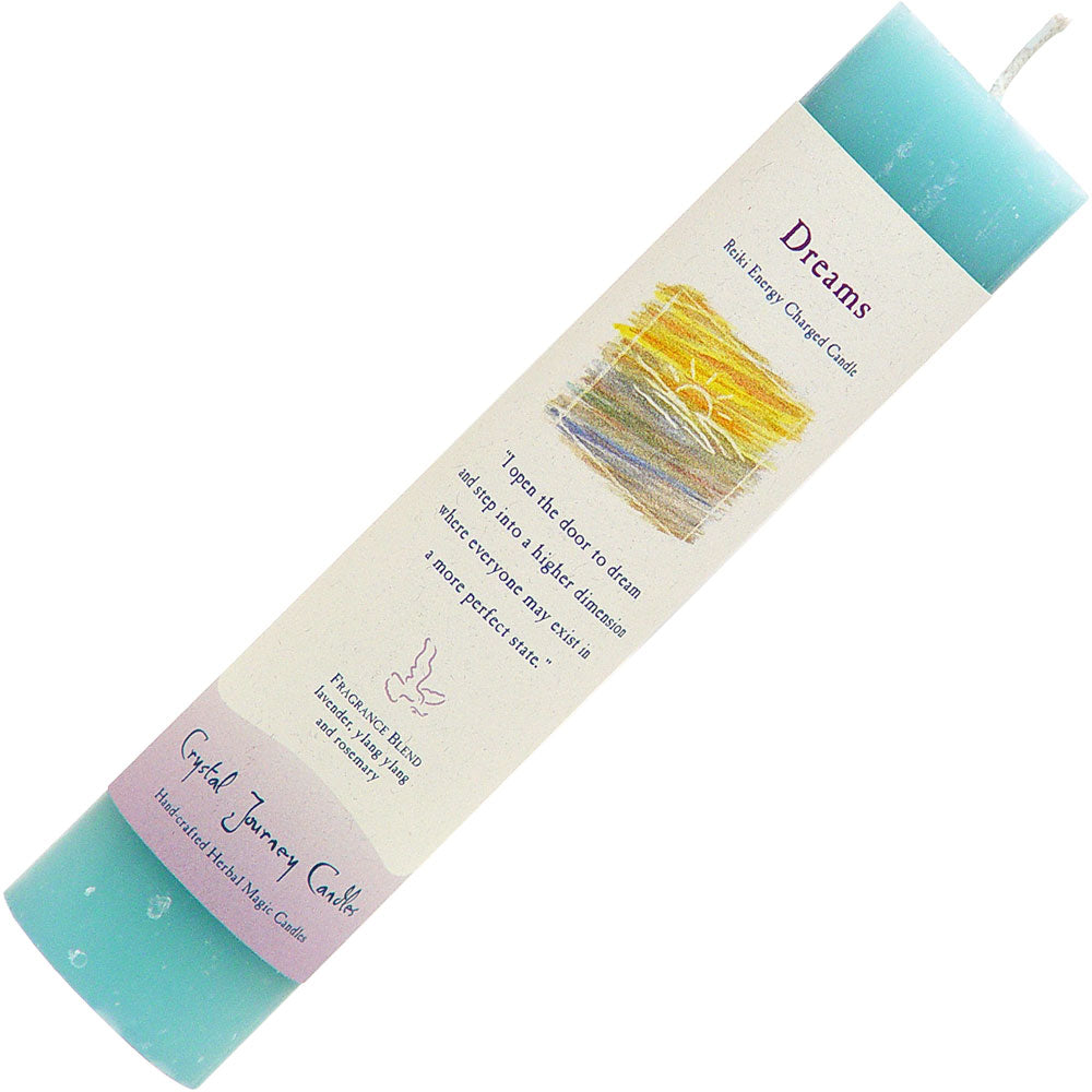 Reiki Pillar Herbal Candle: Dreams