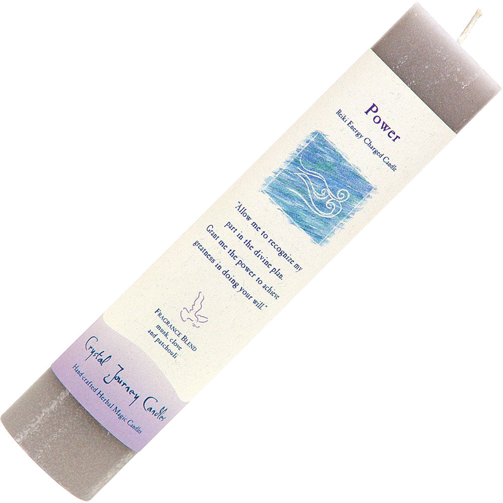 Reiki Pillar Herbal Candle: Power