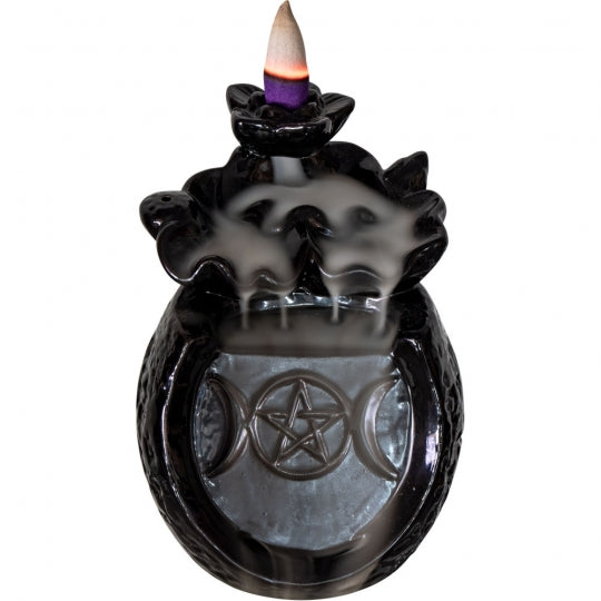 Triple Moon Backflow Incense Burner