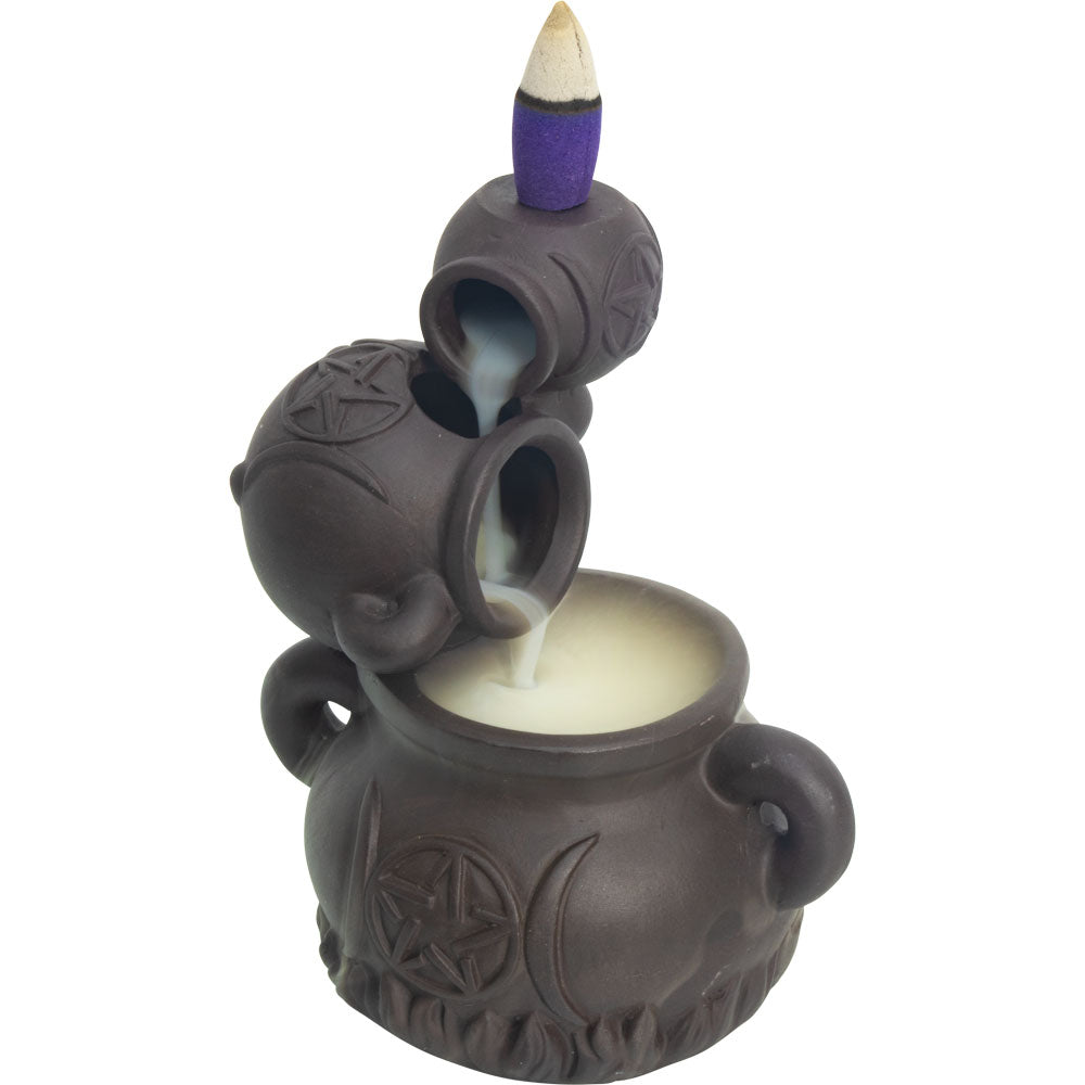 Triple Cauldrons Backflow Incense Burner