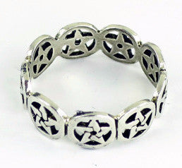 Pentacle Band Ring