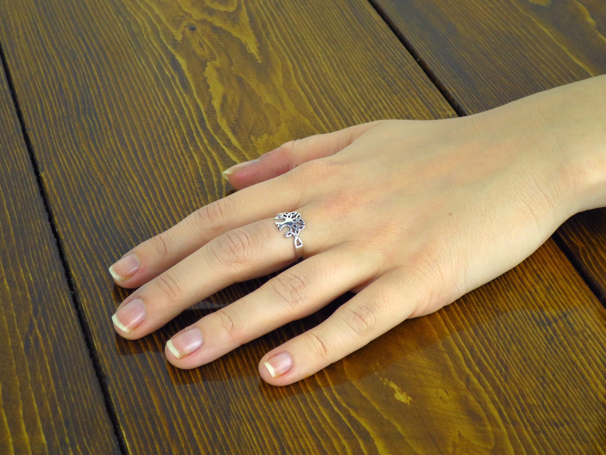 Triquetra Tree of Life Ring