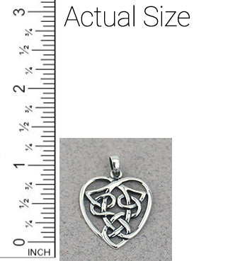 Celtic Heart Pendant -- DragonSpace