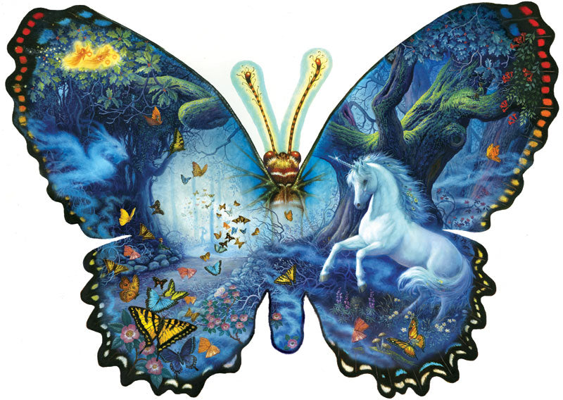 Fantasy Butterfly Shaped Puzzle (1000 Pieces)