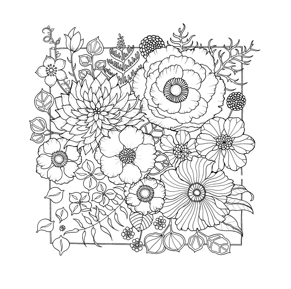 World of Flowers: A Coloring Book & Floral Adventure