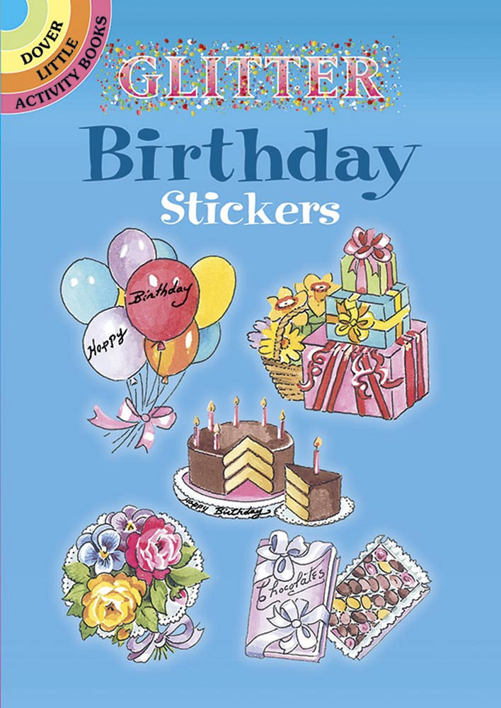 Glitter Birthday Stickers