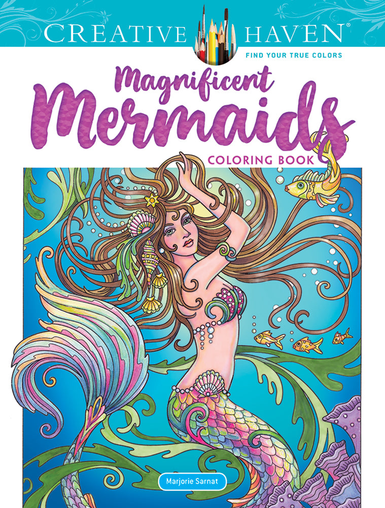 Magnificent Mermaids Coloring Book