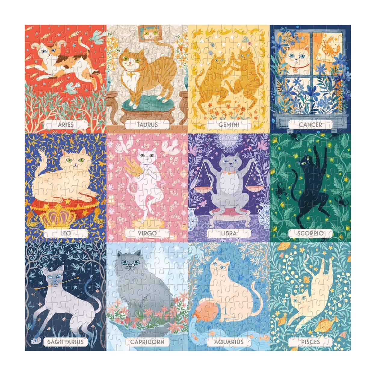 Cat Zodiac Puzzle (500 Pieces)