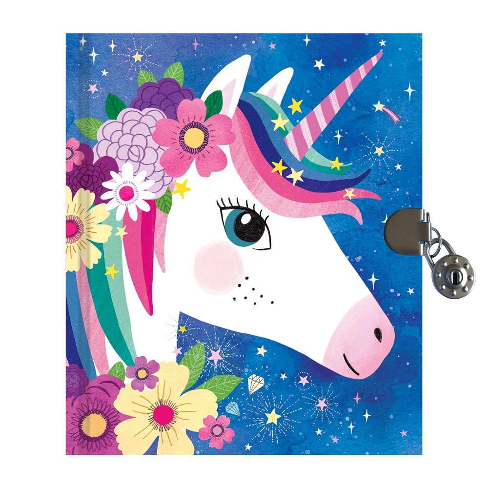 Unicorn Magic Locked Diary