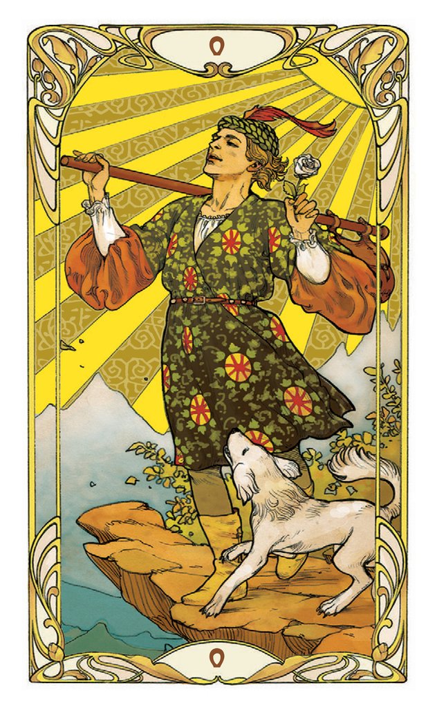 Golden Art Nouveau Tarot Mini