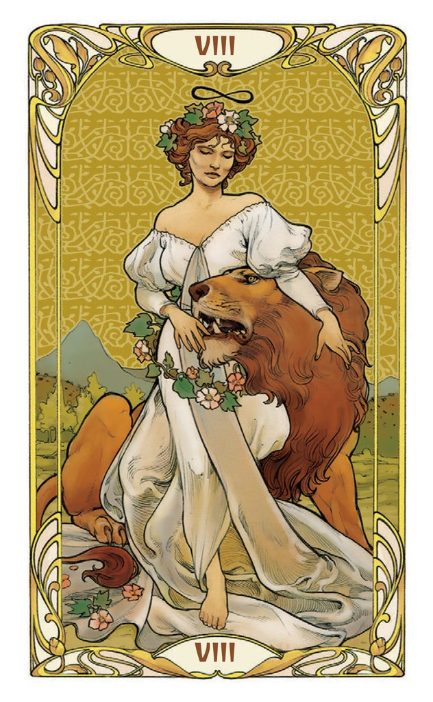 Golden Art Nouveau Tarot Mini