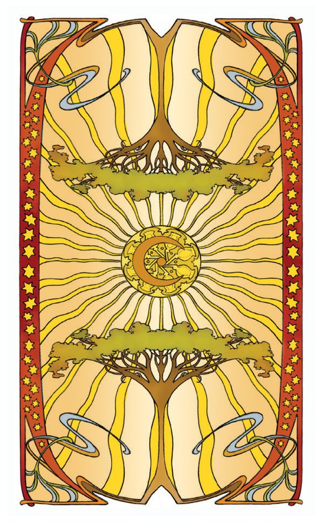 Golden Art Nouveau Tarot Mini