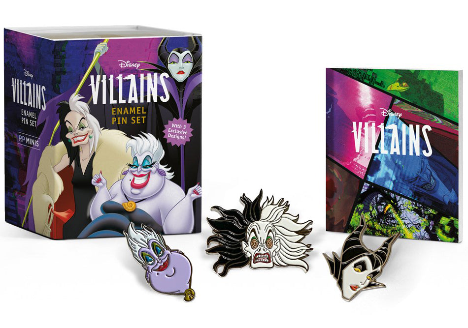 Disney Villains Enamel Pin Set