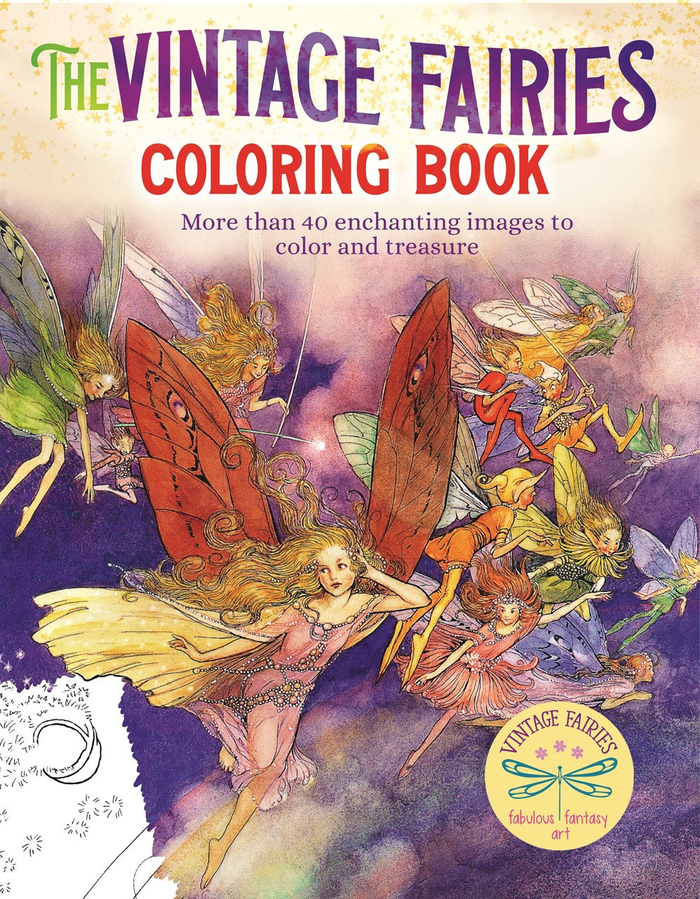 Vintage Fairies Coloring Book