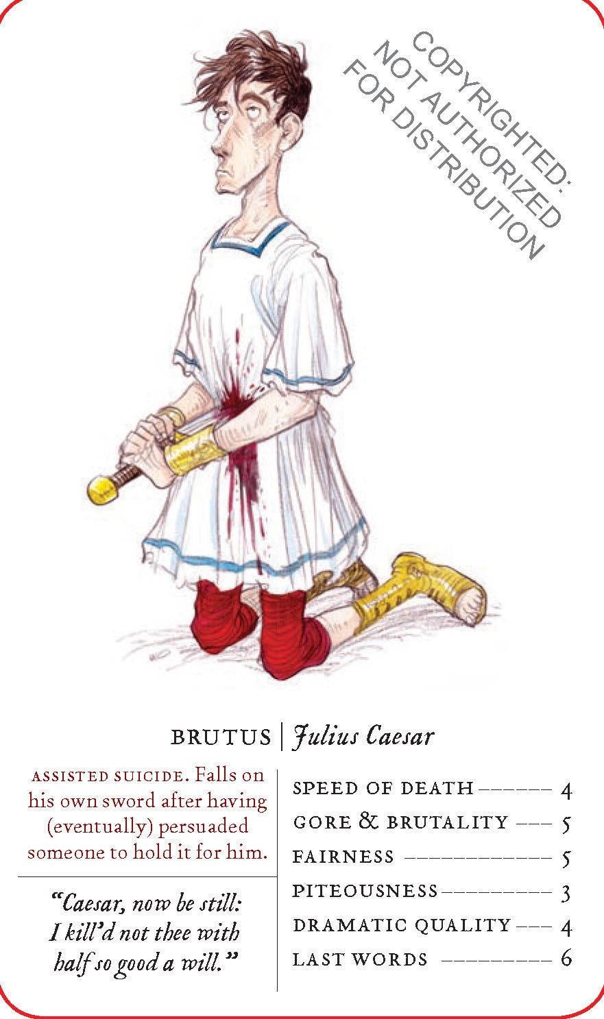 Great Shakespearean Deaths Card Game