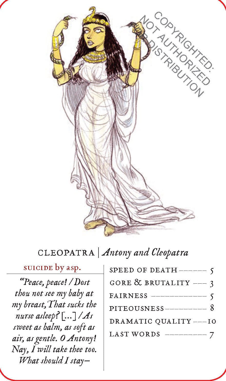 Great Shakespearean Deaths Card Game