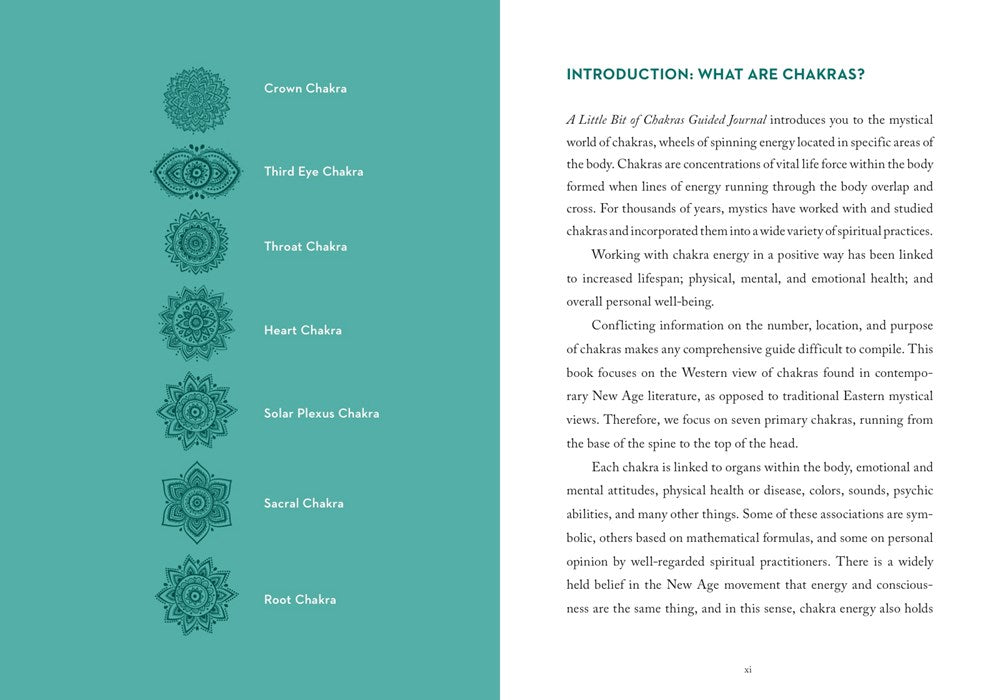 A Little Bit of Chakras Guided Journal