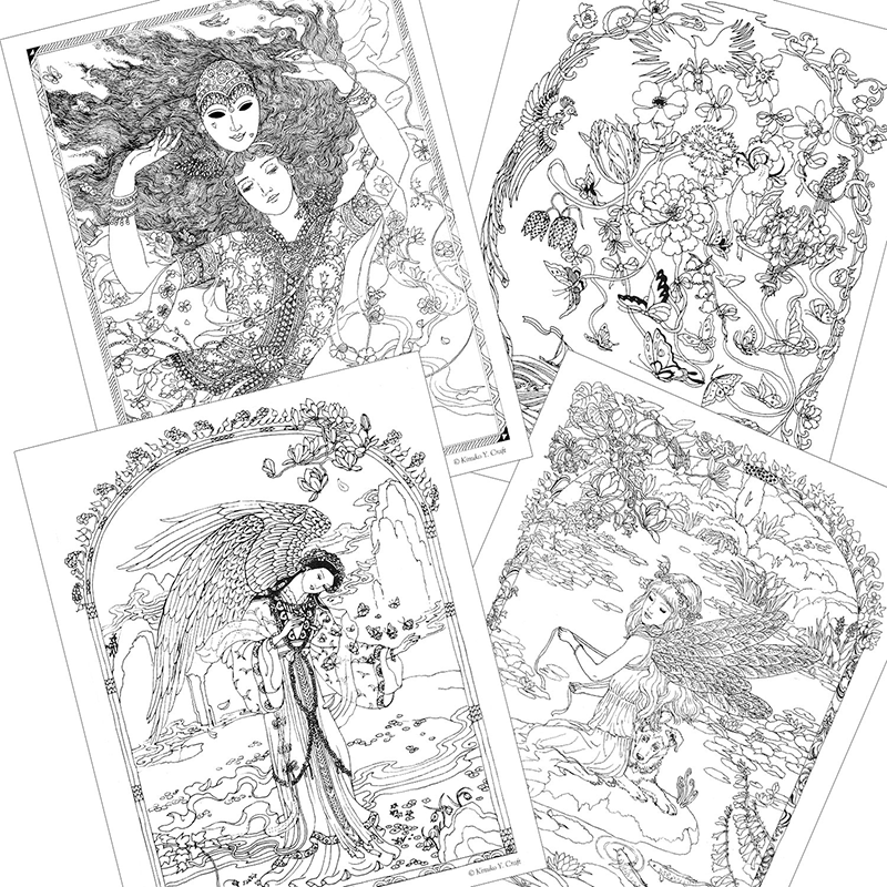 Myth & Magic Coloring Book