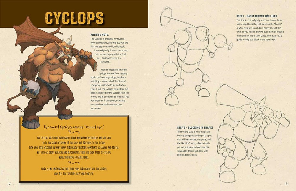 How to Draw Mythical Monsters and Magical Creatures