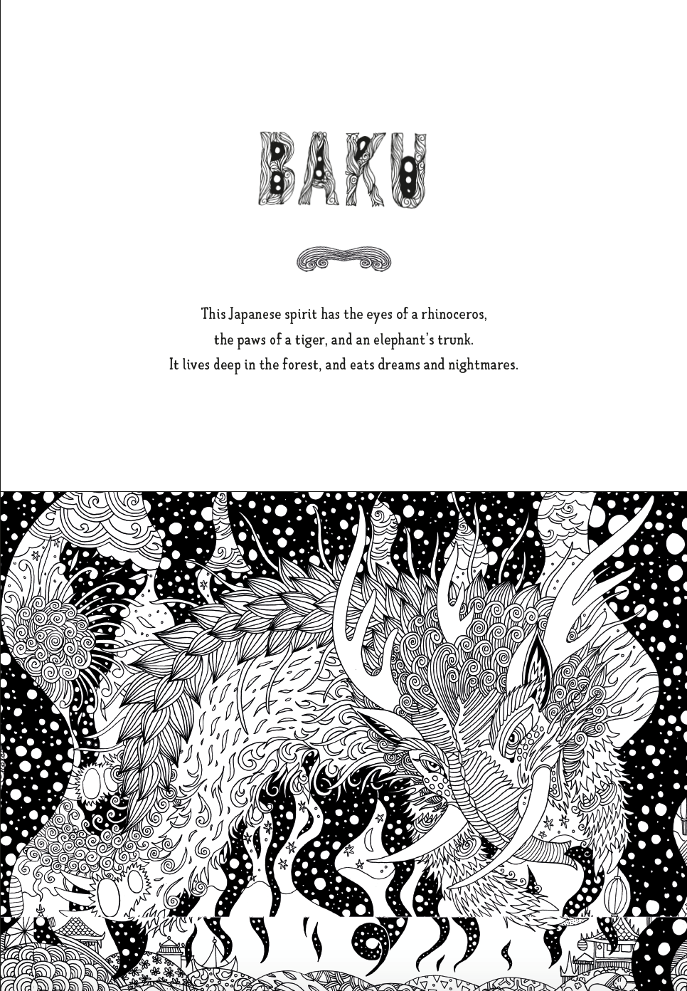 Myth World: Fantastical Beasts to Color and Explore