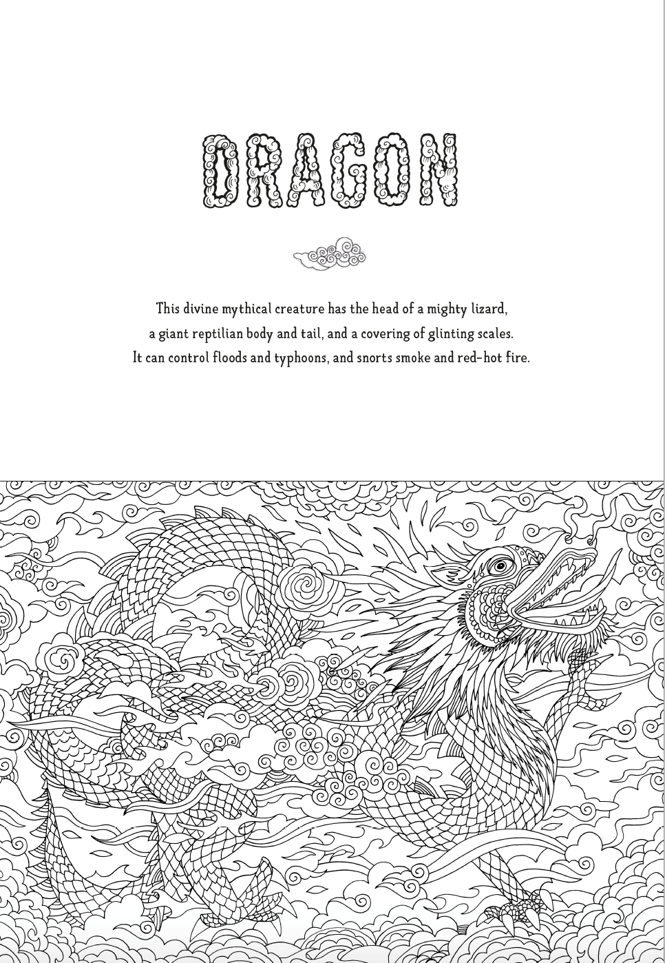 Myth World: Fantastical Beasts to Color and Explore