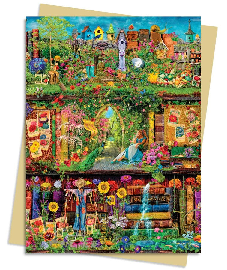 Garden Bookshelves Card
