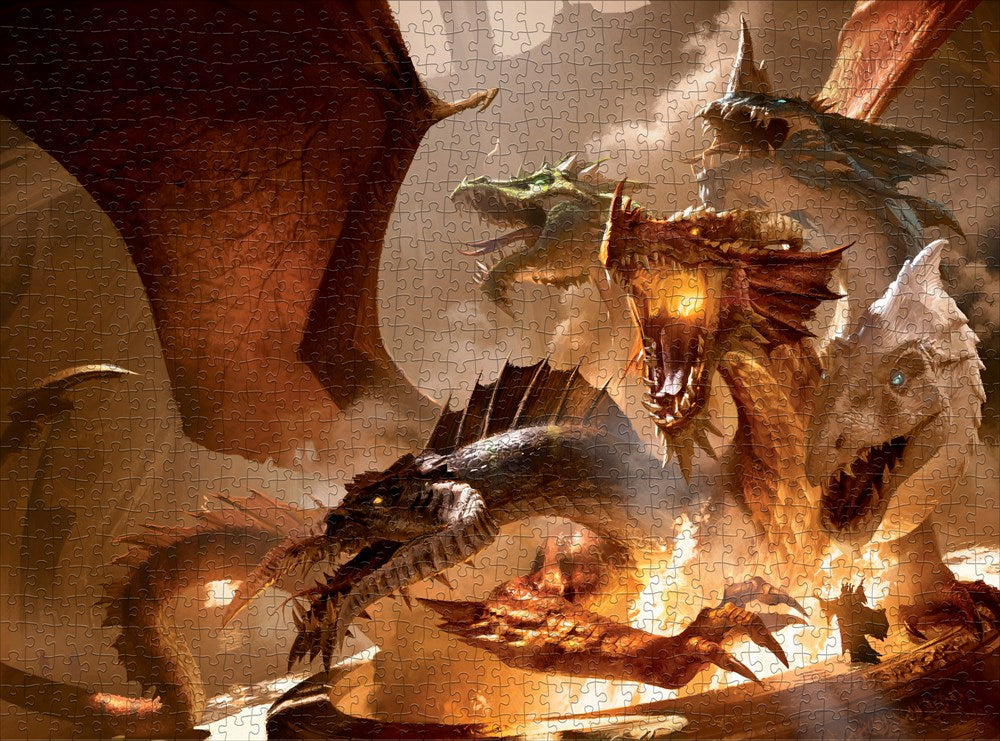 The Rise of Tiamat Dragon Puzzle (D&D) (1000 Pieces)