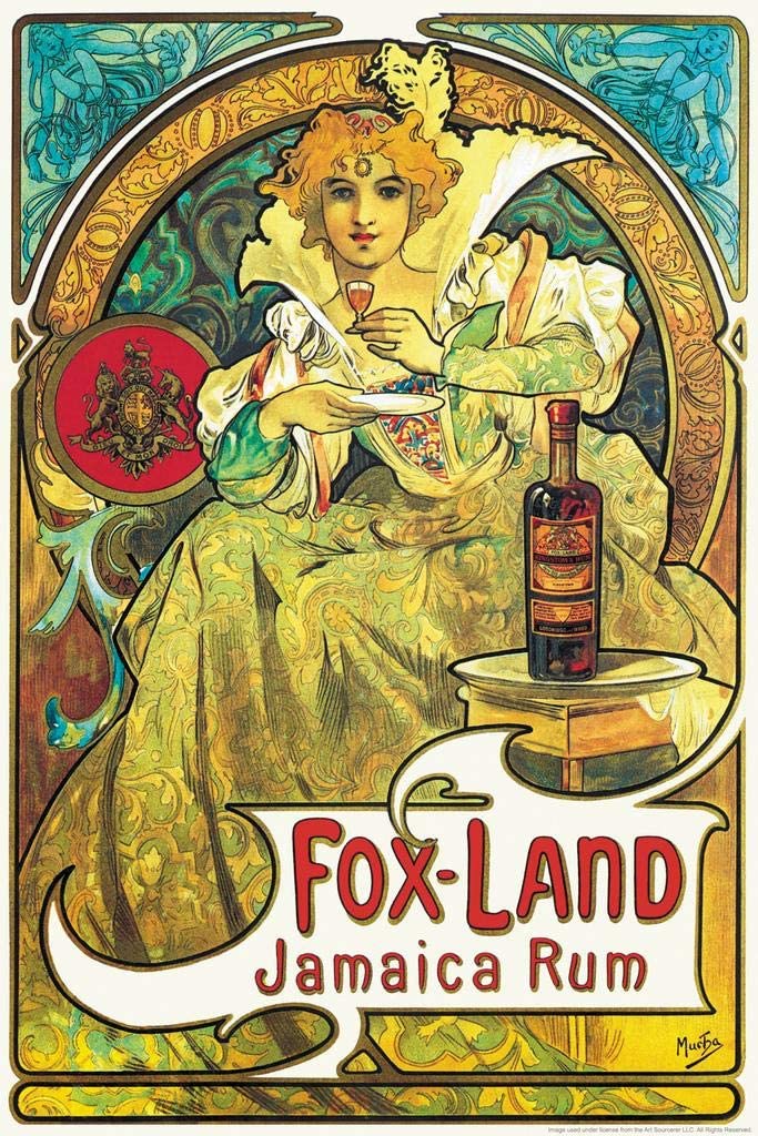 Fox Land Rum Poster