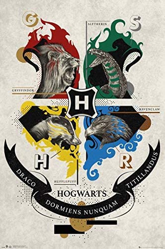 Harry Potter House Animals Poster