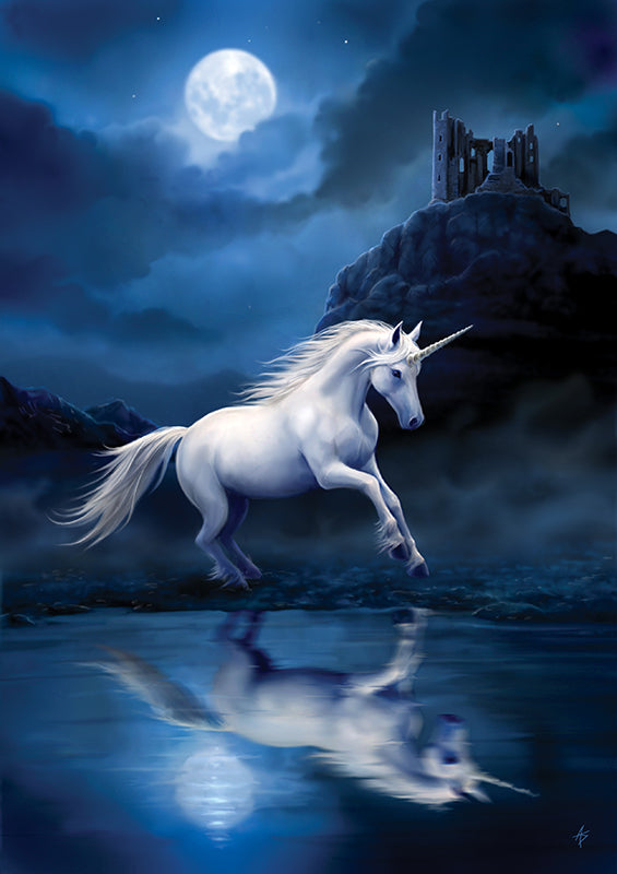 Moonlight Unicorn Card