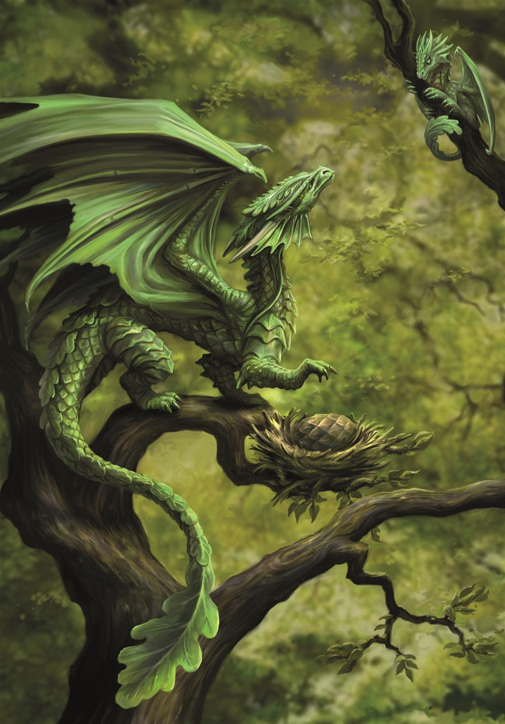 Forest Dragon Card -- DragonSpace