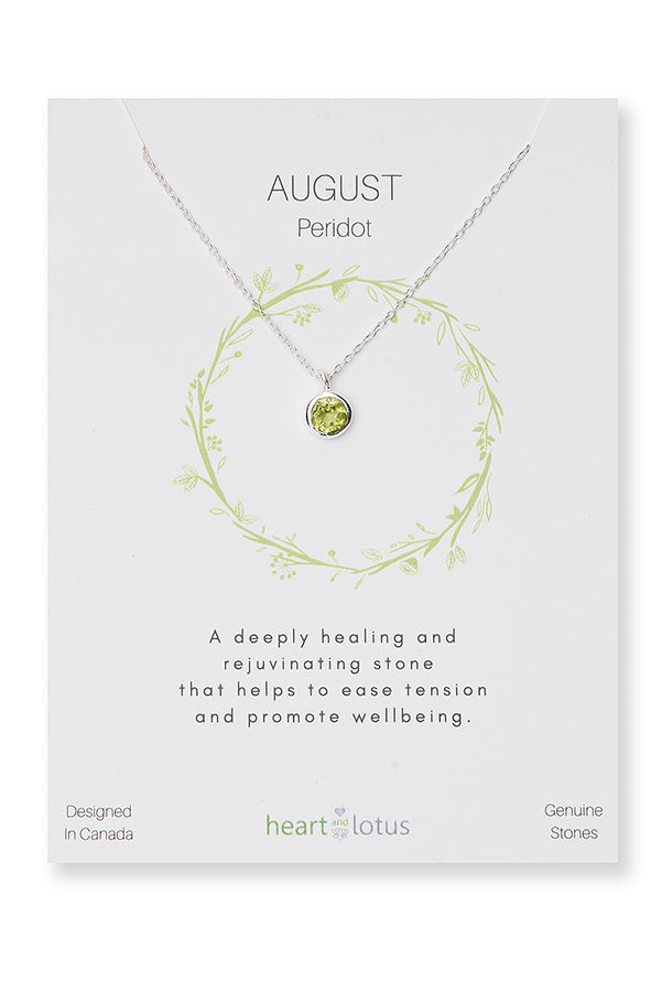 Necklace with sales august birthstone