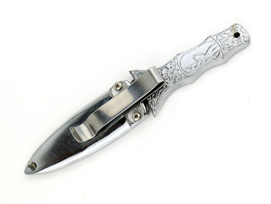Engraved Silver Athame -- DragonSpace