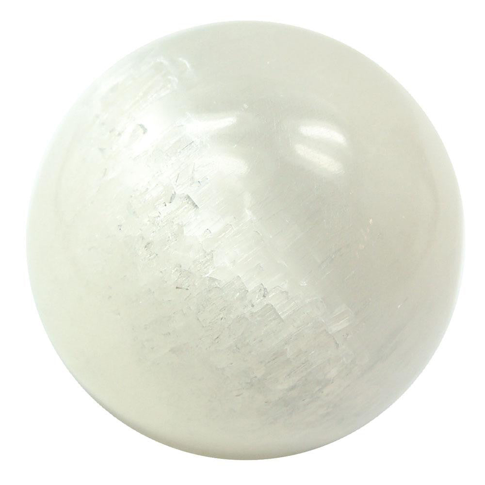 White Selenite Crystal Ball