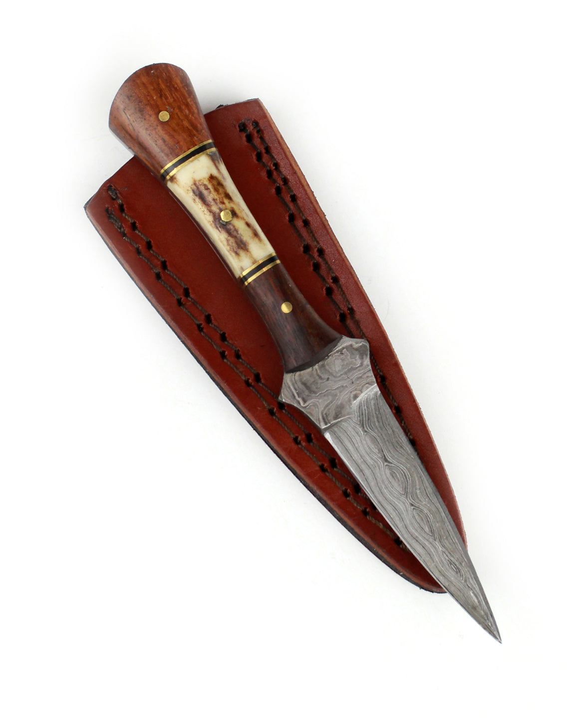 Baby Stag Damascus Athame