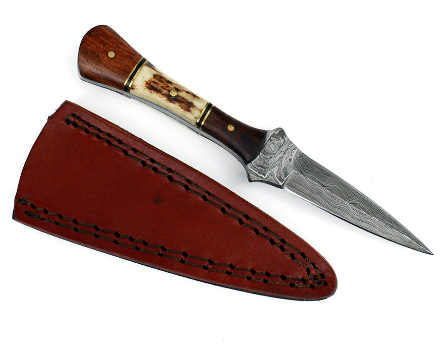 Baby Stag Damascus Athame
