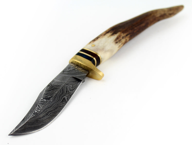 Stag Damascus Athame -- DragonSpace