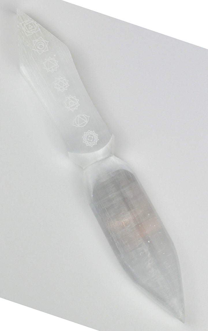 Selenite Chakra Athame