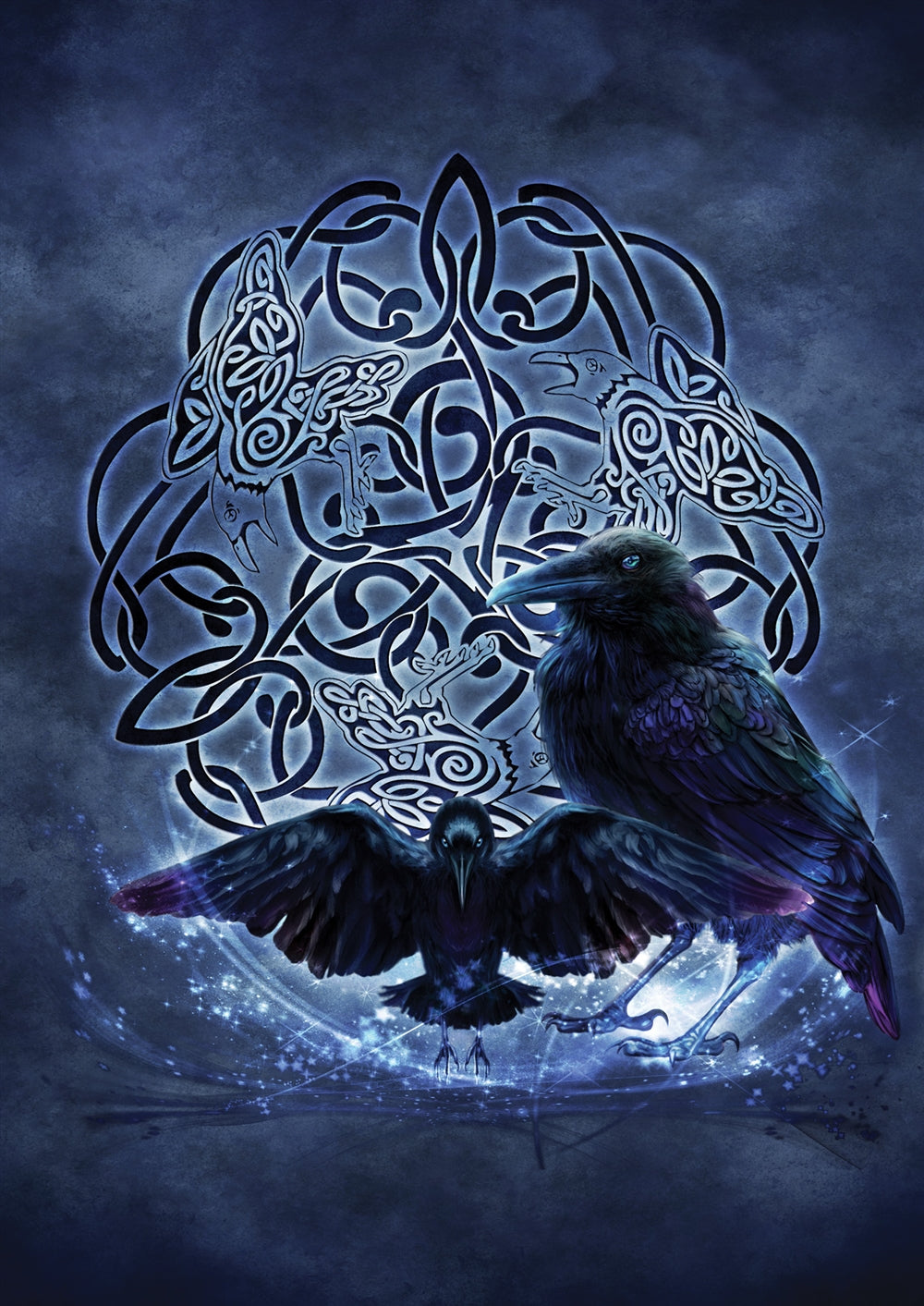 Celtic Raven Card