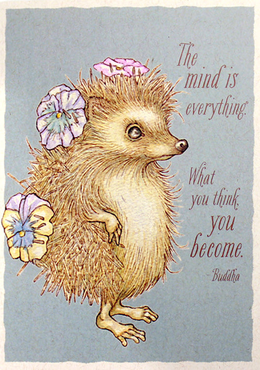 Mindful Hedgehog Card