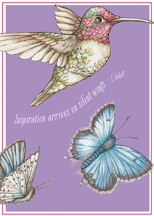 Hummingbirds & Butterflies Card