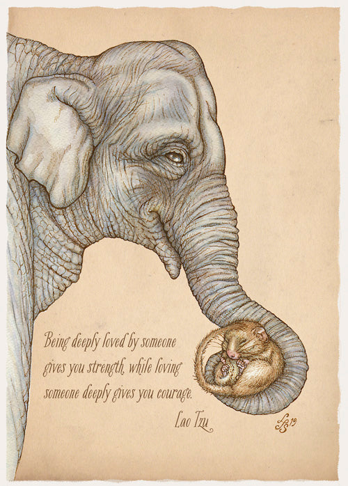 Elephant Love Card